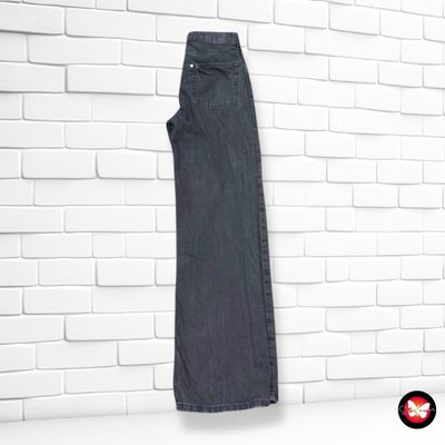 **HOY** Pantalón ancho de pierna &amp;DENIM color Negro vaquero Talla 38
