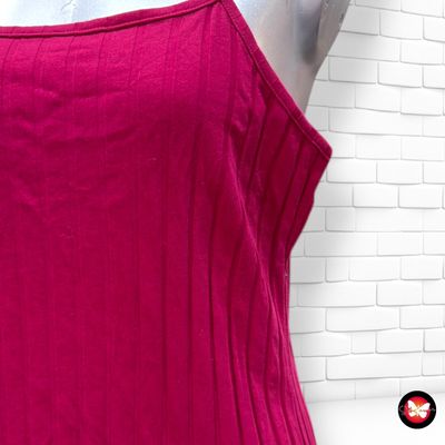 **HOY** Vestido básico canalé SHEIN color Granate Talla L