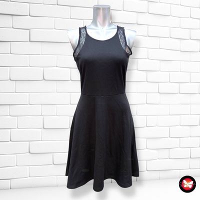**HOY** Vestido con encaje H&amp;M color Negro Talla S