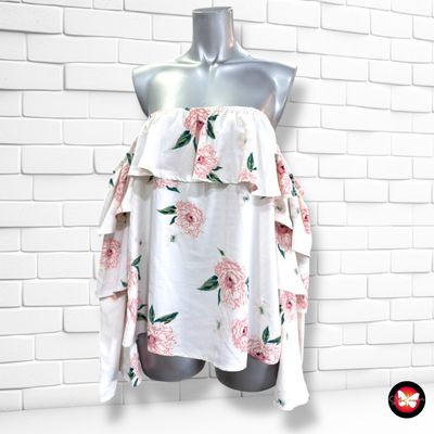 **HOY** Blusa con hombros descubiertos LOFTY MANNER color Blanco y varios Talla S