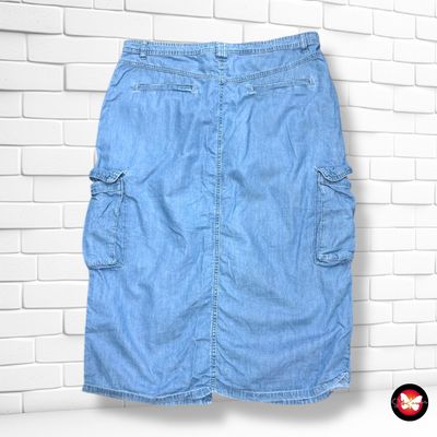 **HOY** Falda midi cargo PRIMARK color Azul vaquero Talla 46