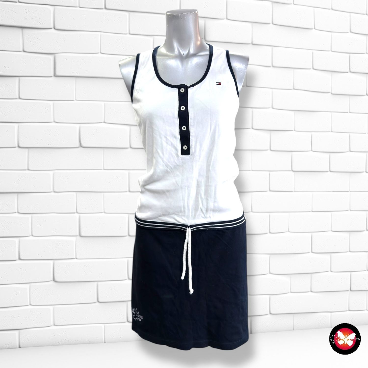 **HOY** Vestido marinero TOMMY HILFIGER color Blanco y azul marino Talla XL