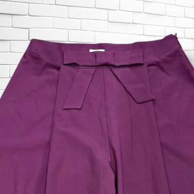 **HOY** Pantalón palazzo de vestir BÜRÜN color Vino Talla 48