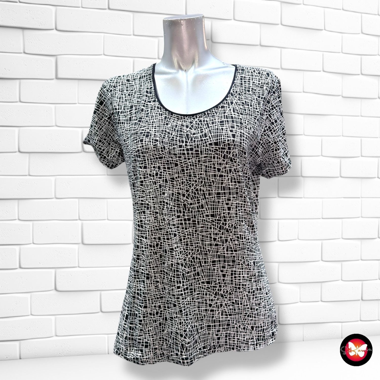 **HOY** Camiseta deportiva RÖHNISCH color Negro y blanco Talla L