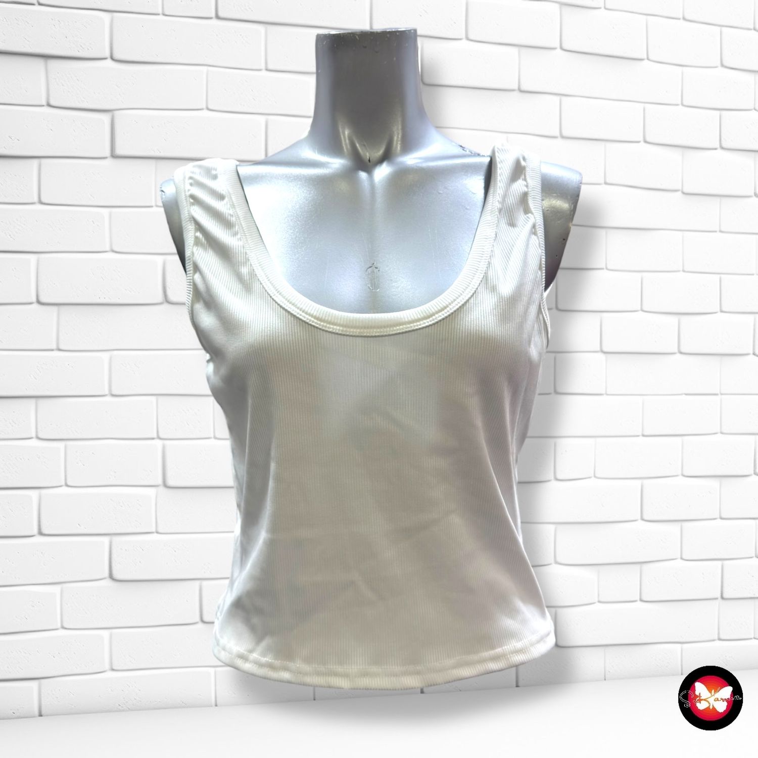 **HOY** Camiseta deportiva cropped  color Blanco Talla L