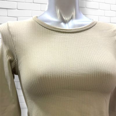 **HOY** Camiseta deportiva cropped H&amp;M color Oliva claro Talla S