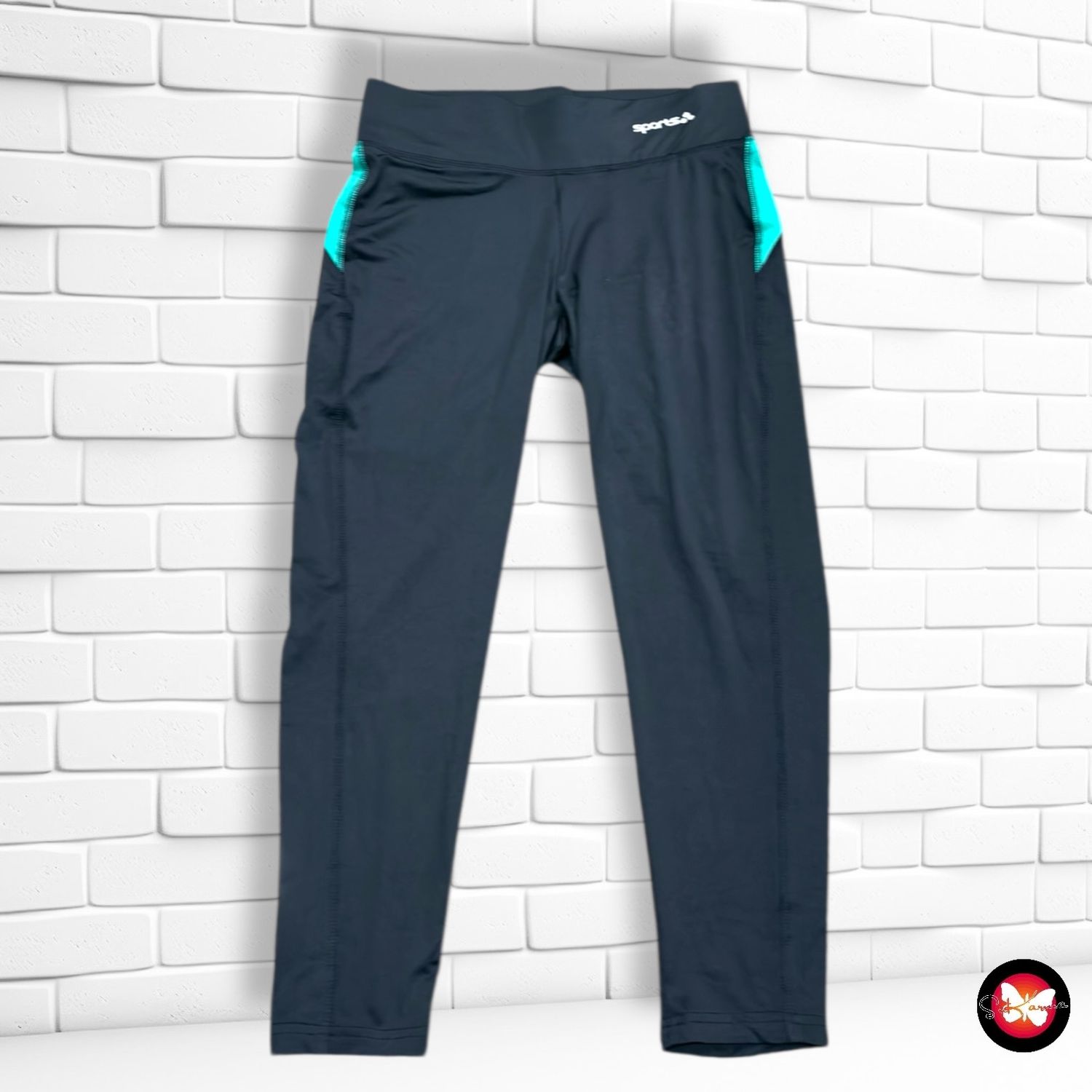 **HOY** Mallas deportivas tobilleras  color Negro y verde Talla M