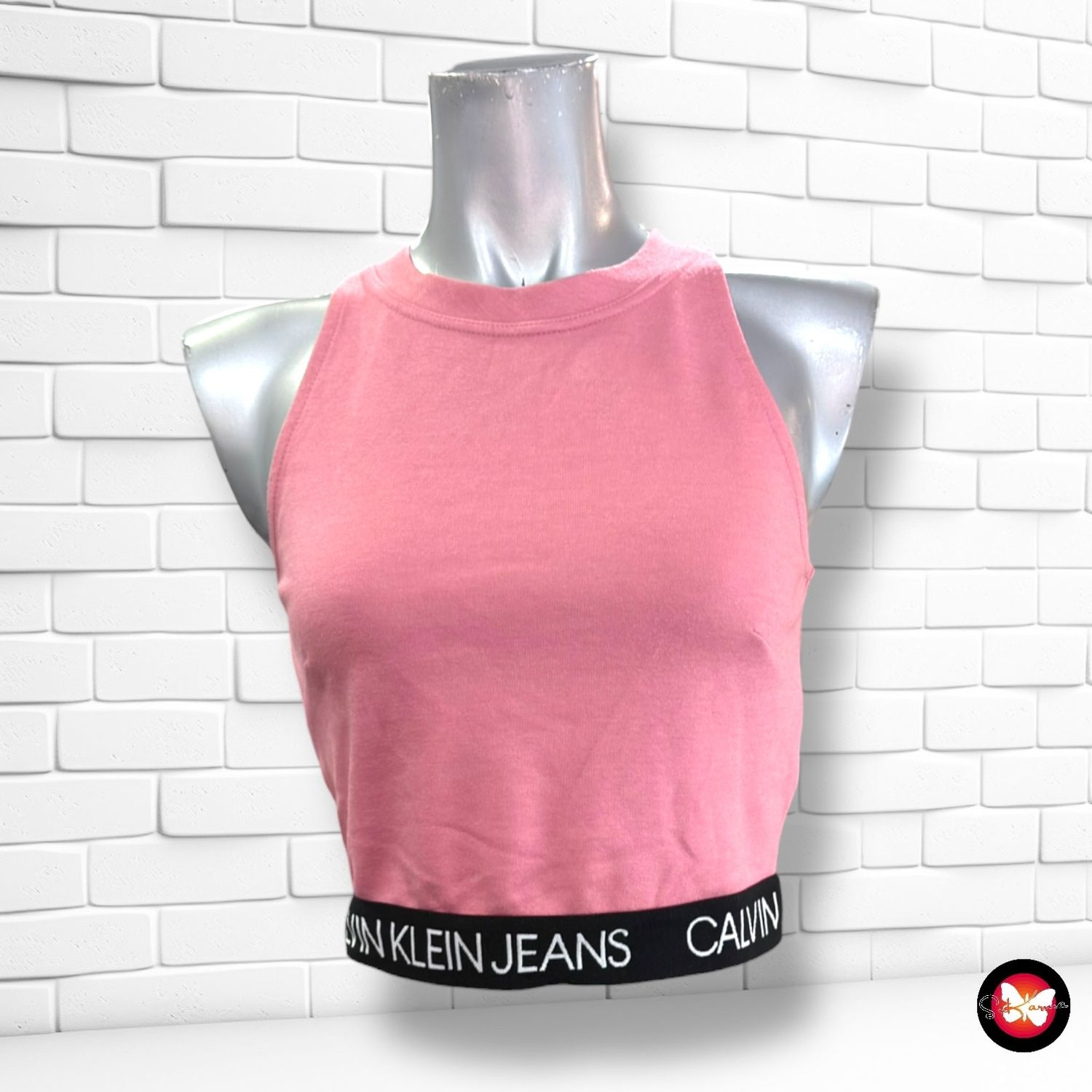 **HOY** Camiseta cropped CALVIN KLEIN color Rosa Talla XS