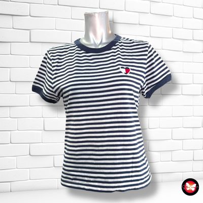 **HOY** Camiseta de manga corta TOMMY HILFIGER color Blanco y azul marino Talla XS