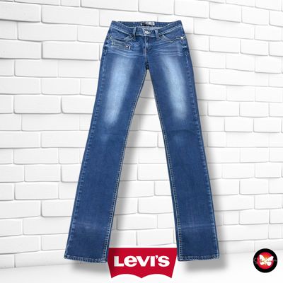 **HOY** Pantalón DEMI CURVE STRAIGHT LEVI’S color Azul vaquero Talla M (W28)