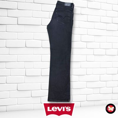 **HOY** Pantalón 724 HIGH RISE STRAIGHT LEVI’S color Negro vaquero Talla M (W28)