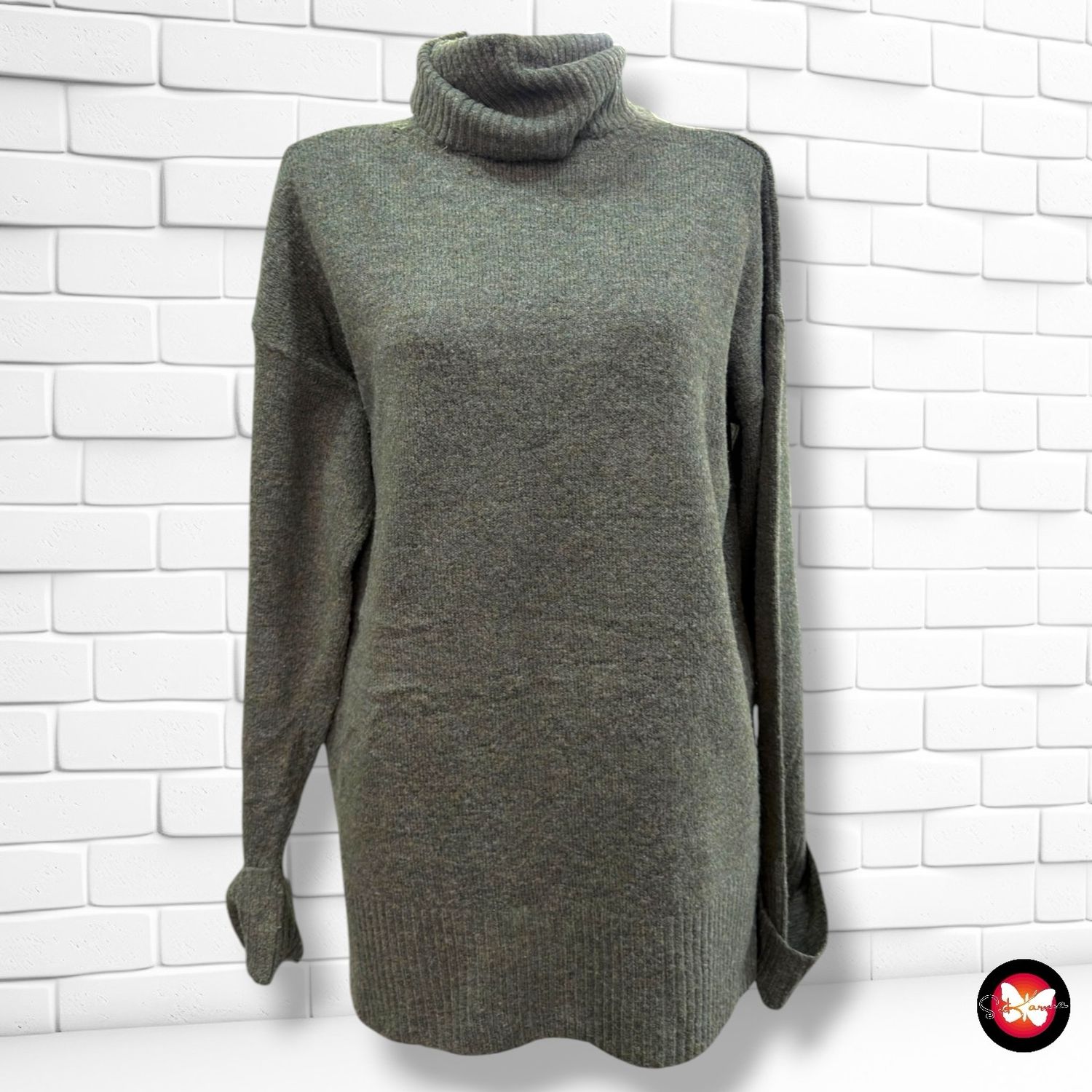 Jersey de manga larga y cuello vuelto Talla M/L