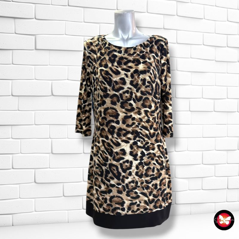 Vestido animal print ATMOSPHERE color Camel y negro Talla 40