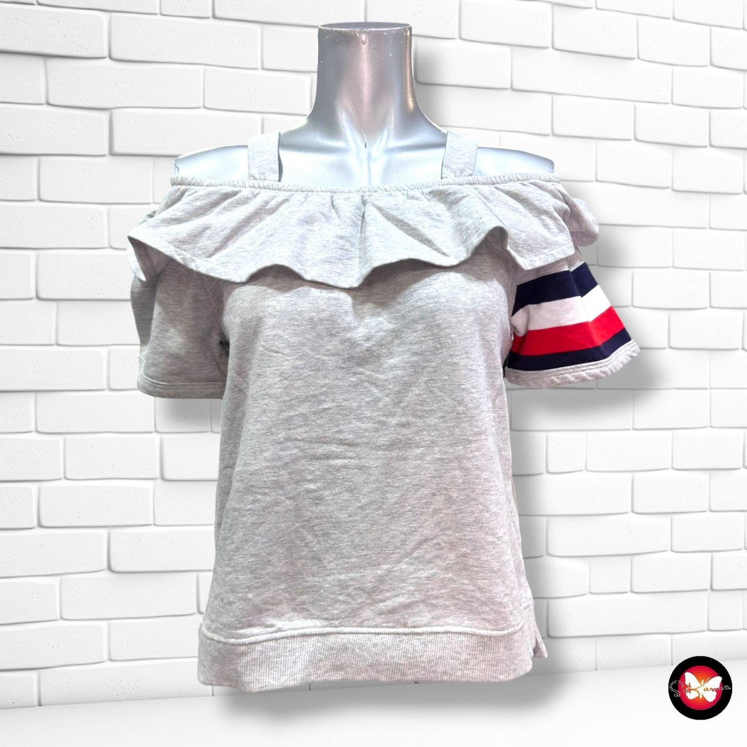 **HOY** Sudadera escote barco TOMMY HILFIGER color Gris Talla 16 años