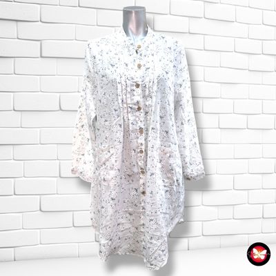 **HOY** Camisola de florecitas color Blanco Talla L/XL