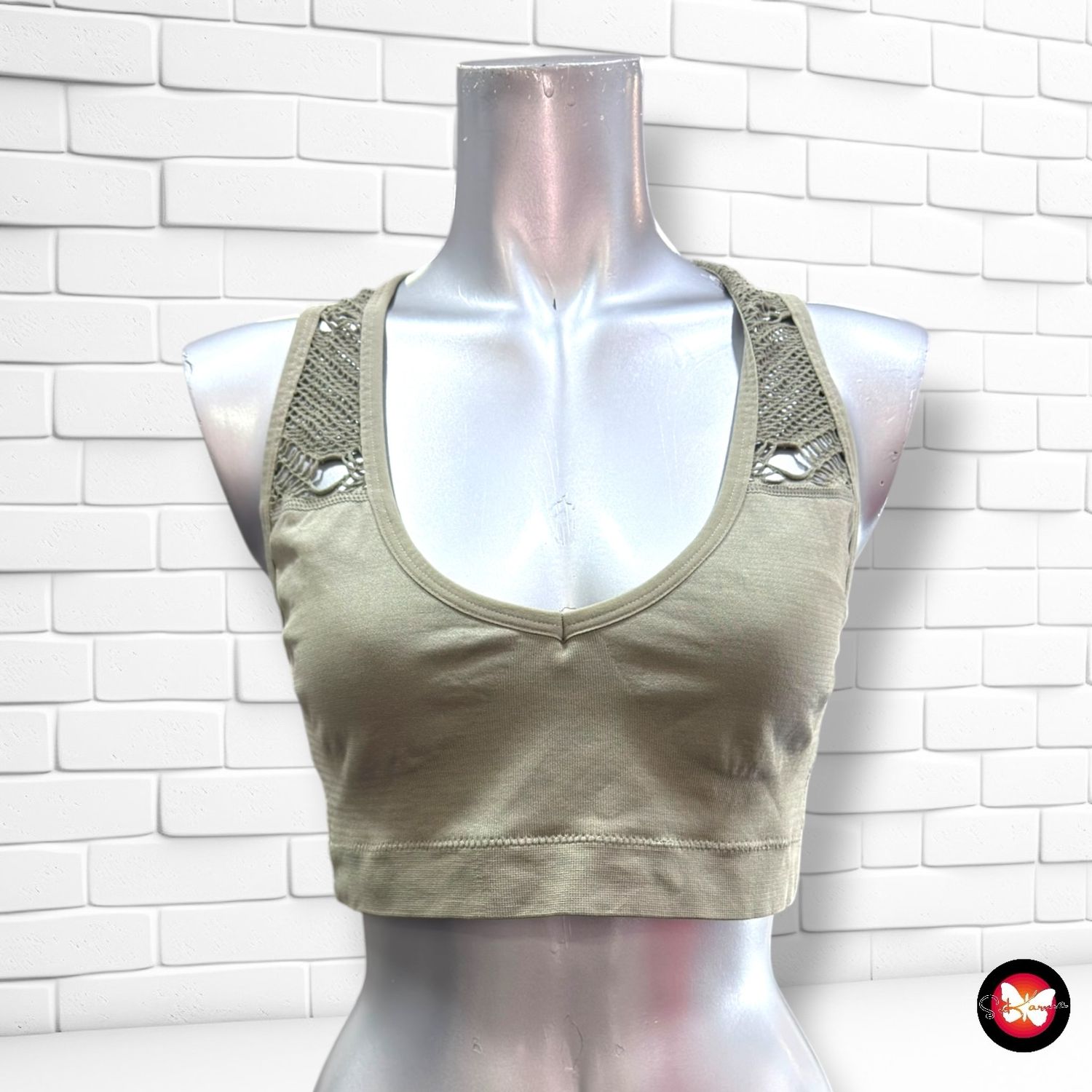 **HOY** Top deportivo de microfibra ATHLETIC color Verde Talla XL