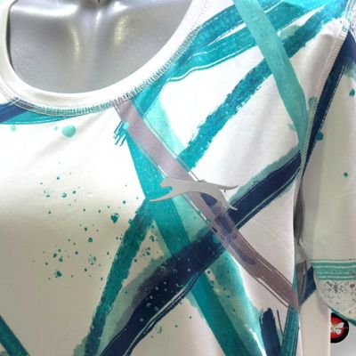 **HOY** Camiseta deportiva SLAZENGER color Blanco y turquesa Talla M