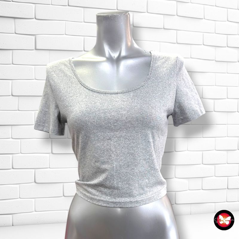 **HOY** Camiseta deportiva cropped SHEIN color Gris Talla S