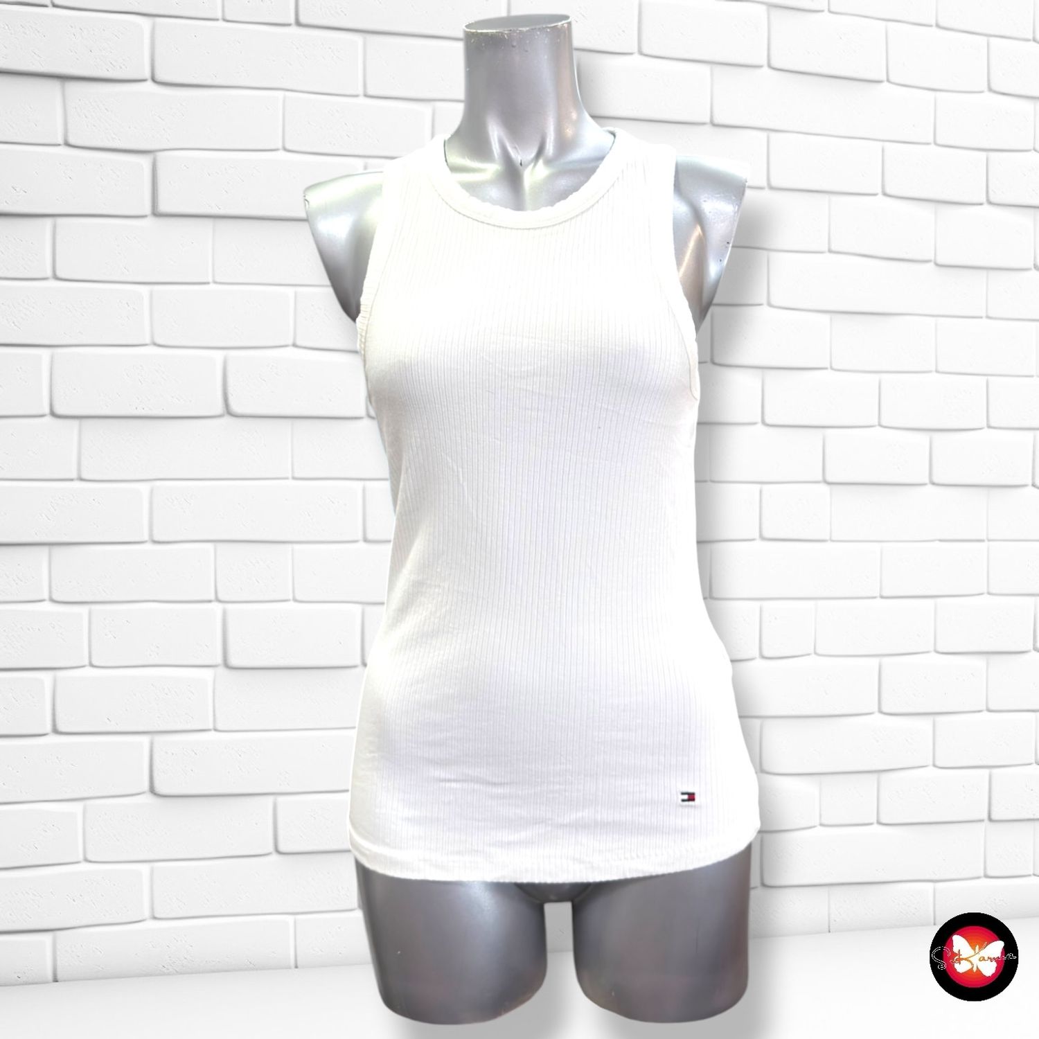 **HOY** Camiseta de tirantes canalé TOMMY HILFIGER color Blanco Talla S