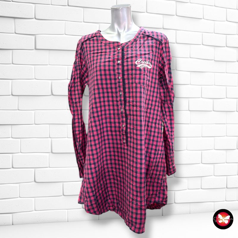 Blusón de cuadritos  CREEKS color Rojo y azul Talla M
