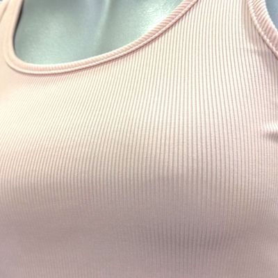 **HOY** Camiseta cropped de tirantes color Nude Talla S