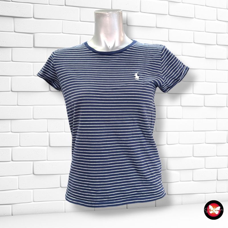 Camiseta de manga corta  POLO RALPH LAUREN color Azul marino y blanco Talla S
