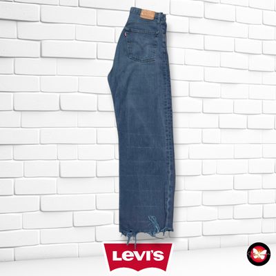 **HOY** Pantalón RIBCAGE STRAIGHT LEVI’S color Azul vaquero oscuro Talla S/M (W27)