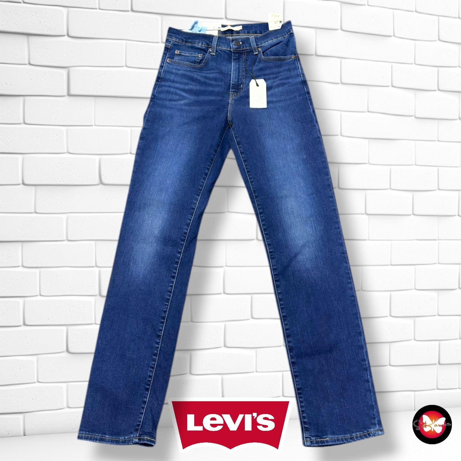 **HOY** Pantalón 724 HIGH RISE STRAIGHT LEVI’S color Azul vaquero oscuro Talla M (W28)