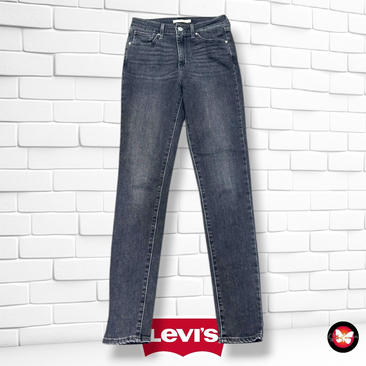 **HOY** Pantalón 721 HIGH RISE SKINNY LEVI’S color Negro vaquero Talla M (W28)