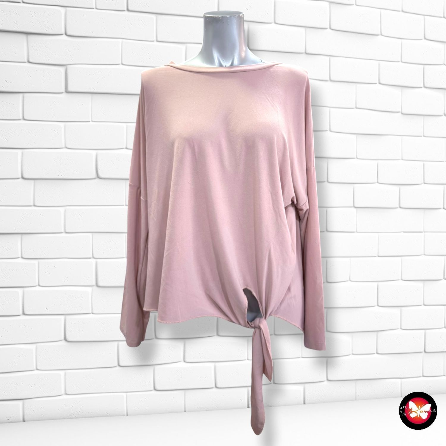 **HOY** Blusa con lazo  color Rosa Talla ÚNICA