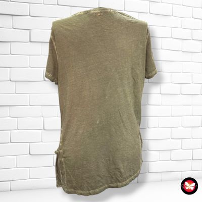**HOY** Camiseta de manga corta con argolla GUESS color Verde oliva Talla L