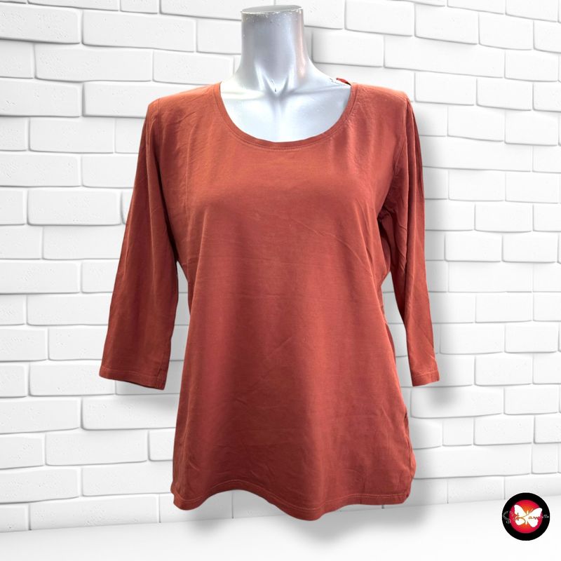 **HOY** Camiseta básica de media manga KIABI color Teja Talla L