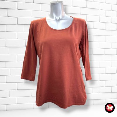 **HOY** Camiseta básica de media manga KIABI color Teja Talla L