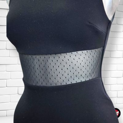 **HOY** Vestido de noche con transparencias ZARA color Negro Talla S