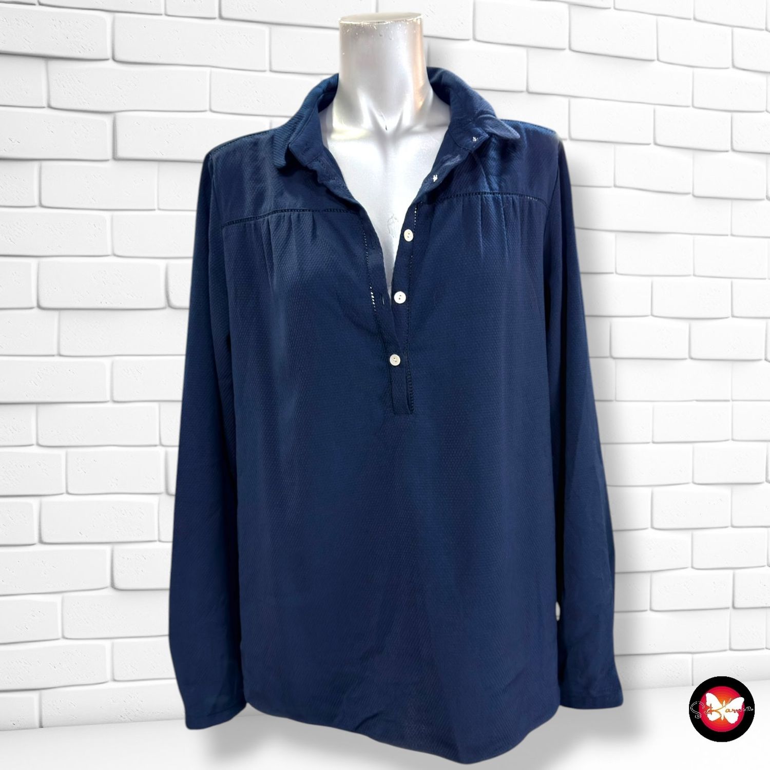 **HOY** Blusa de manga larga KIABI color Azul marino Talla M