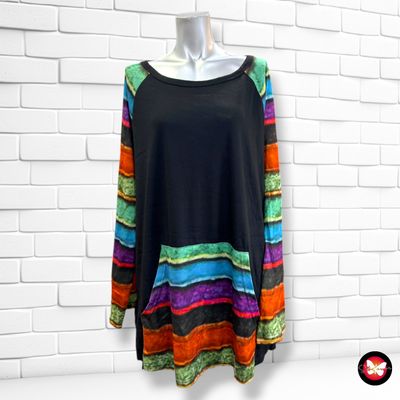 **HOY** Blusa tipo sudadera hippie MISSLOOK color Negro y varios Talla L