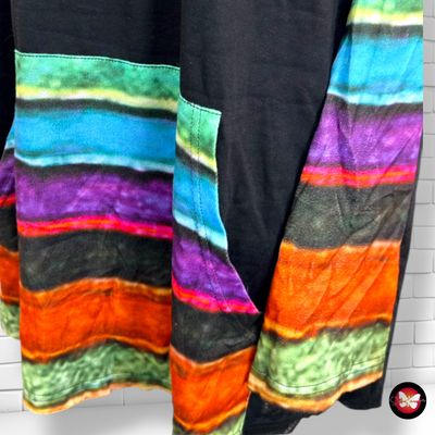 **HOY** Blusa tipo sudadera hippie MISSLOOK color Negro y varios Talla L