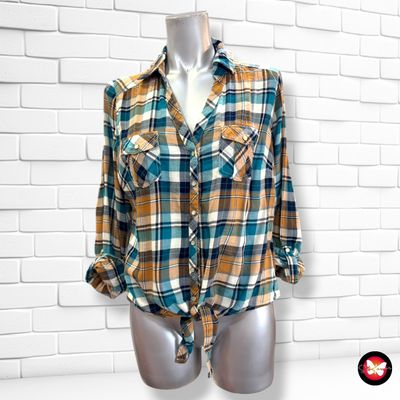 **HOY** Camisa de manga larga de cuadros con lazo BRÉAL color Varios Talla 40