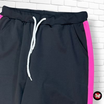 **HOY** Pantalón de chandal  color Negro y rosa Talla S