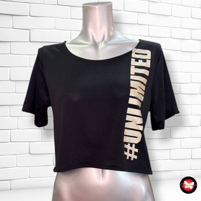 **HOY** Camiseta deportiva cropped  color Negro Talla S