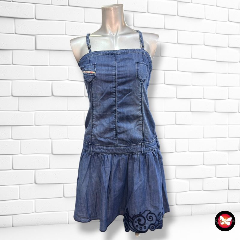 **HOY** Vestido de tirantes DIESEL color Azul vaquero Talla S