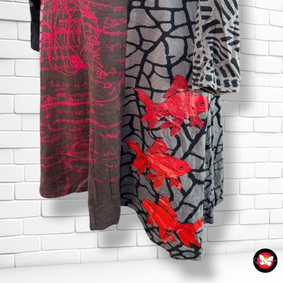 **HOY** Vestido de manga larga  DESIGUAL color Negro y gris Talla M