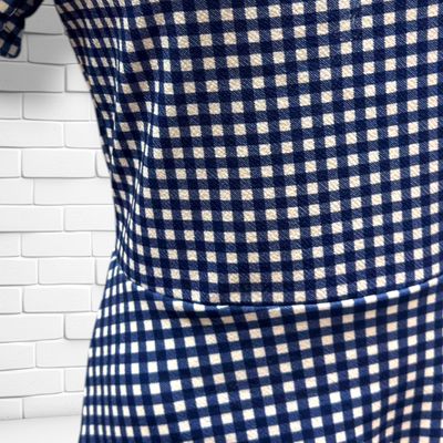 **HOY** Vestido de cuadritos JENNYFER color Azul y blanco Talla M