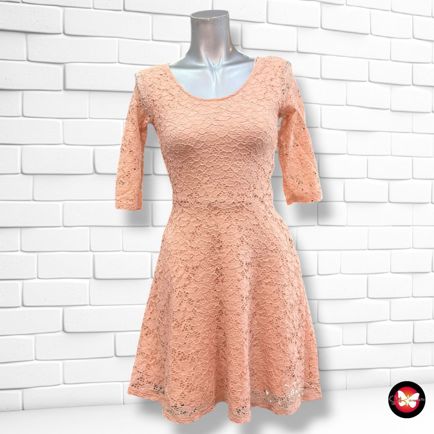 **HOY** Vestido de encaje JENNYFER color Rosa Talla S