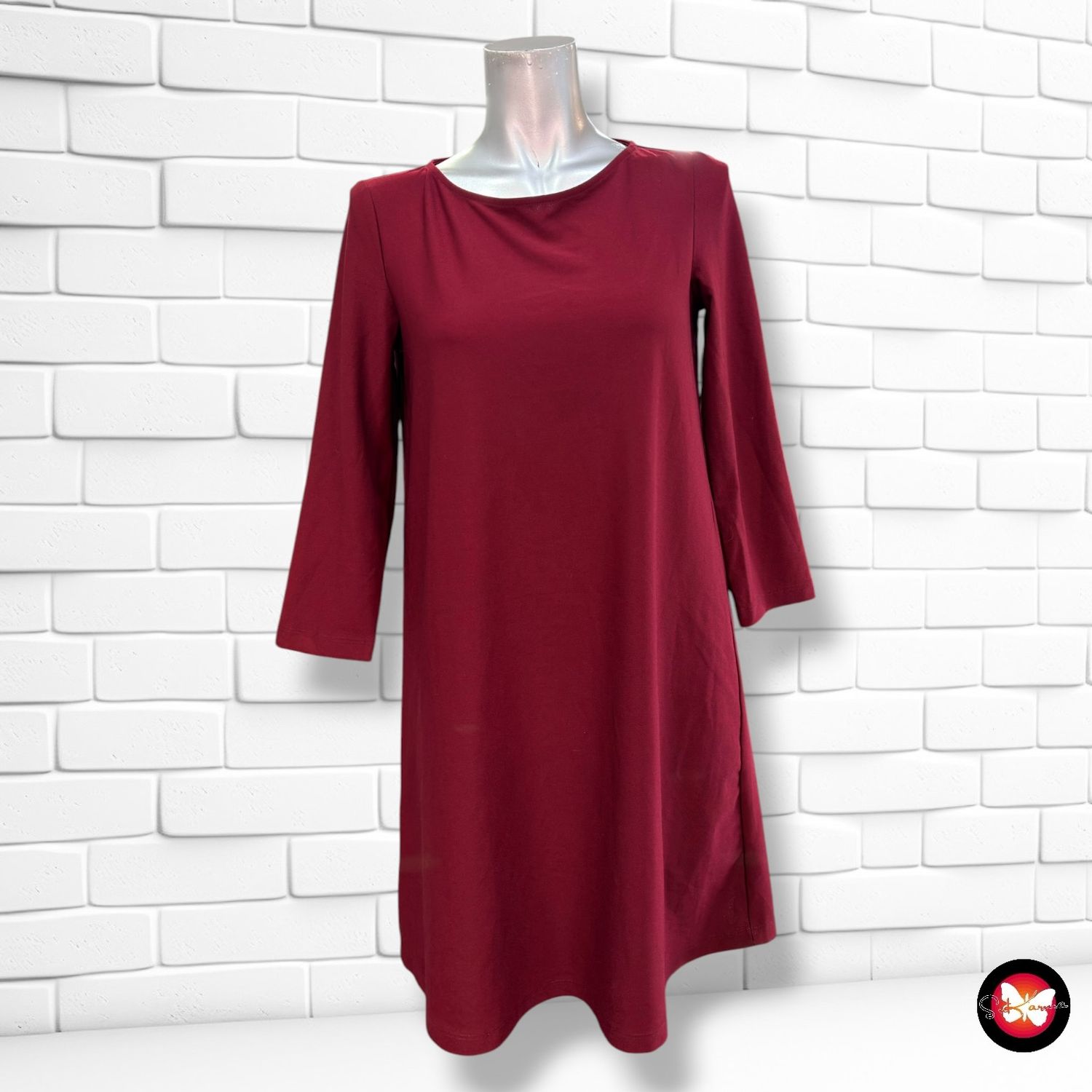 **HOY** Vestido de manga larga  MANGO color Granate Talla XS