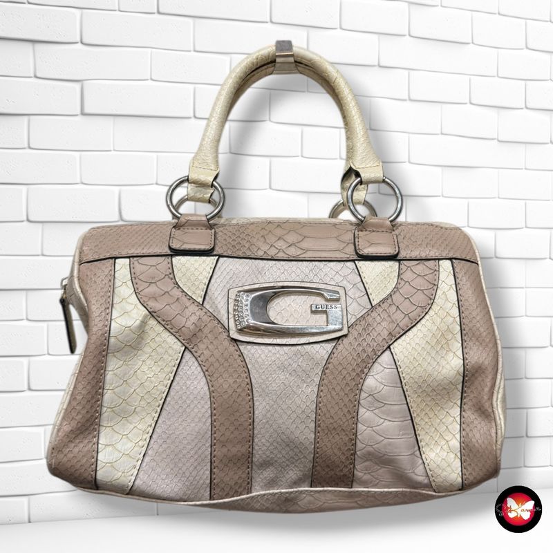 Bolso de hombro GUESS color Beige Talla MEDIANO