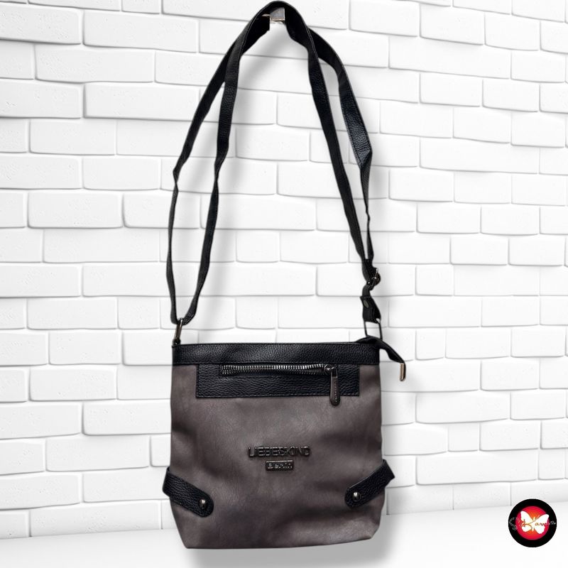 Bolso bandolera LIEBESKIND color Negro y gris Talla PEQUEÑO