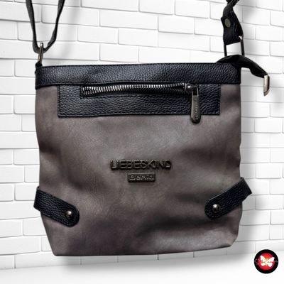 **HOY** Bolso bandolera LIEBESKIND color Negro y gris Talla PEQUEÑO