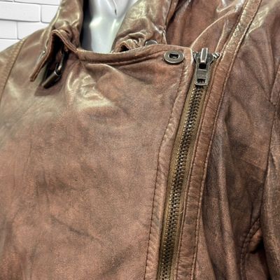 **HOY** Cazadora de piel MUUBAA color Marrón Talla 40