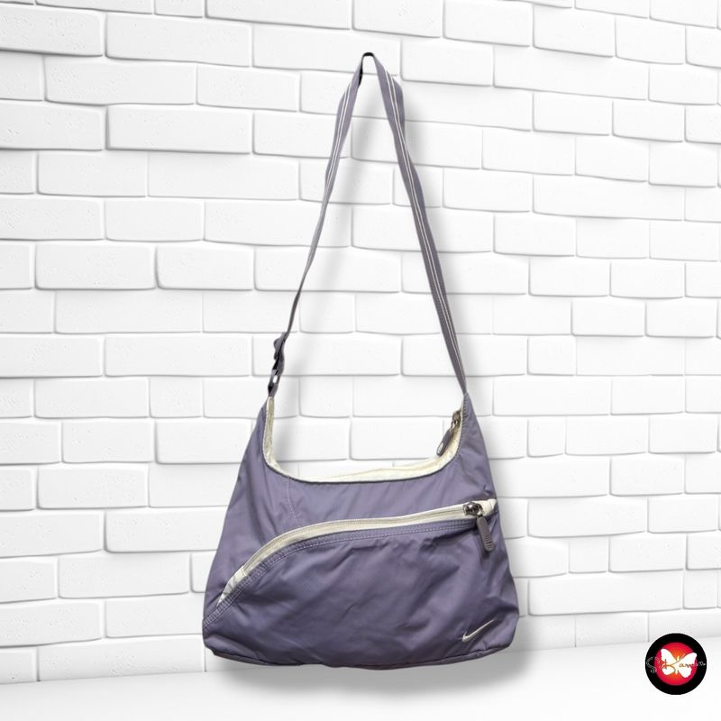 Bolso de hombro de tela NIKE color Lila Talla MEDIANO